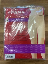 Spanx Womens Higher Power Mid-Thigh Shaping Shorts Soft Nude XL 6” Inseam 🌸