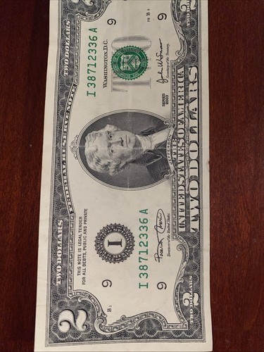 2003 - 2 two dollar bill rare series a - Picture 3 of 5