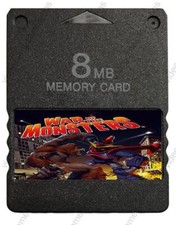 War of the Monsters PlayStation 2 PS2 Memory Card Unlocked Save