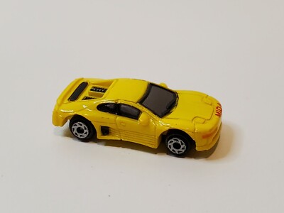 MICRO MACHINES NISSAN MID-4 CONCEPT SPORTS CAR YELLOW VINTAGE 1989
