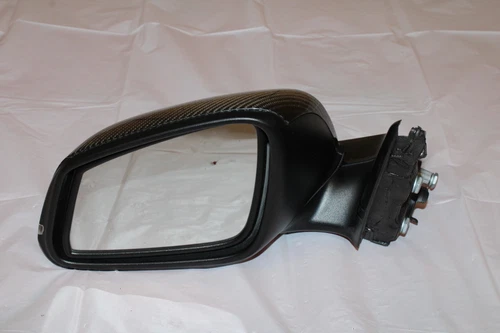 Left Driver Side Door Mirror Power Fold Carbon Fiber OEM BMW F30 320i 328i 335i