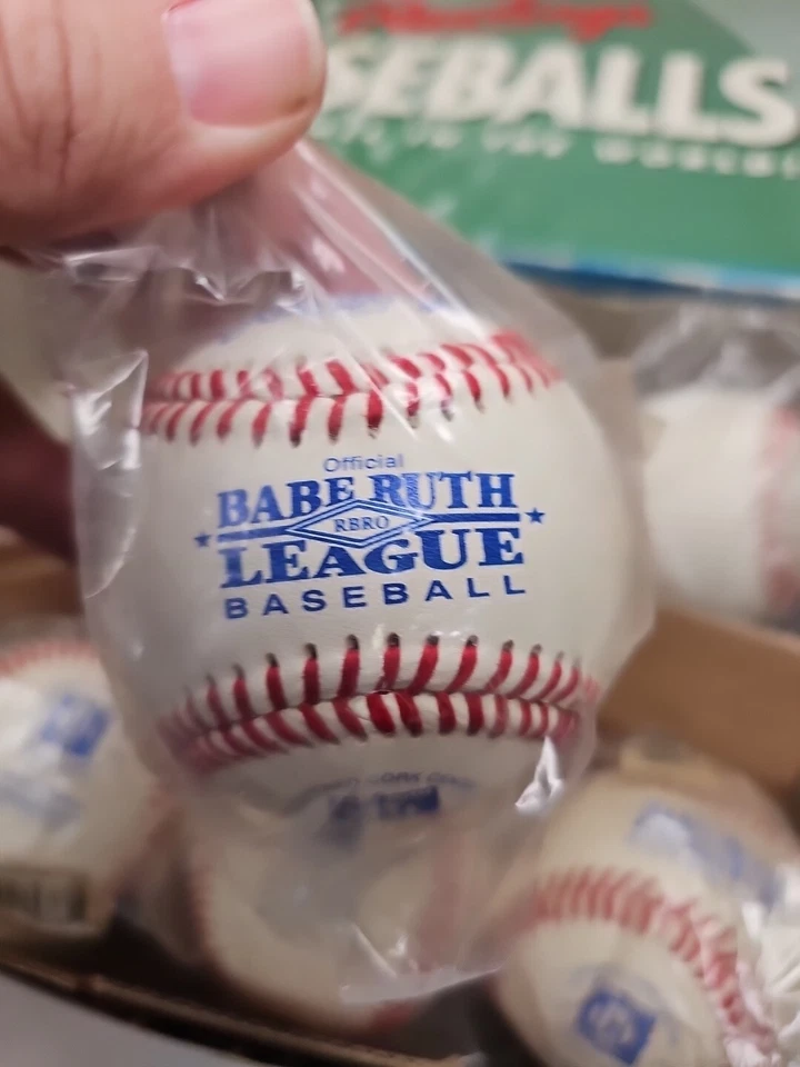 Rawlings Babe Ruth League RBRO 5oz 9in Leather Baseball NEW lot of 8 - Image 3 of 3