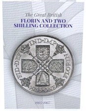 1905 - 1967 Great British Florin Two Shilling Coin Album [C]
