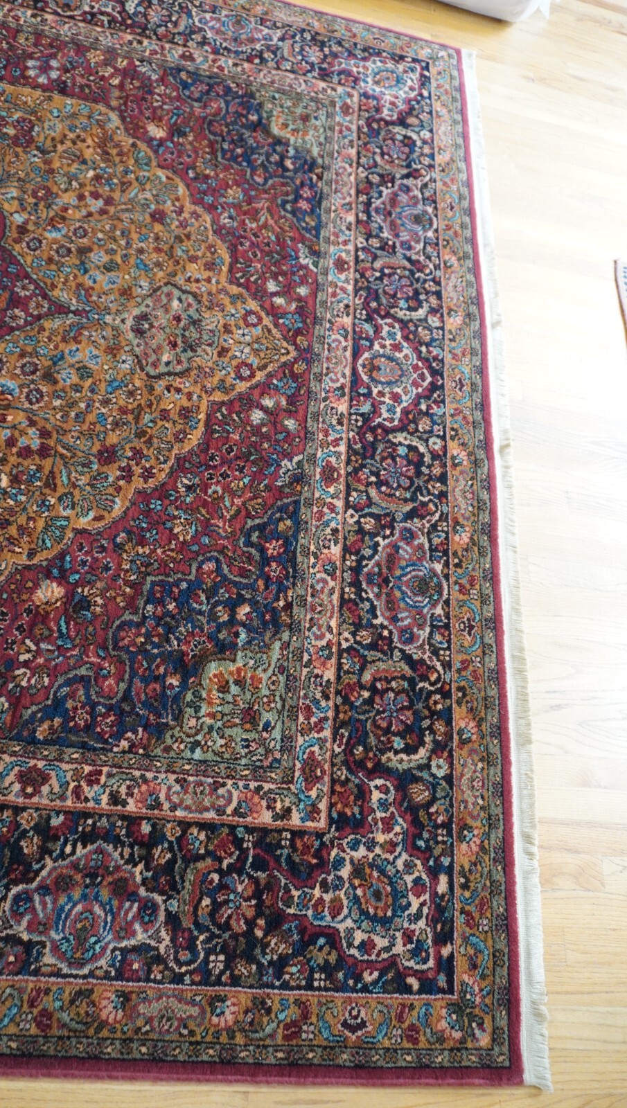 8'8" x 10'6" Original Karastan 718 Medallion Kirman American Wool Rug