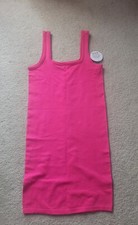 Juniors hot pink bodycon short dress (Size L)