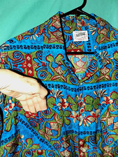 Exc Vtg 60s NATIONAL SHIRT SHOPS COAST TO COAST SHIRT, RAYON, LOOP COLLAR, Sz M