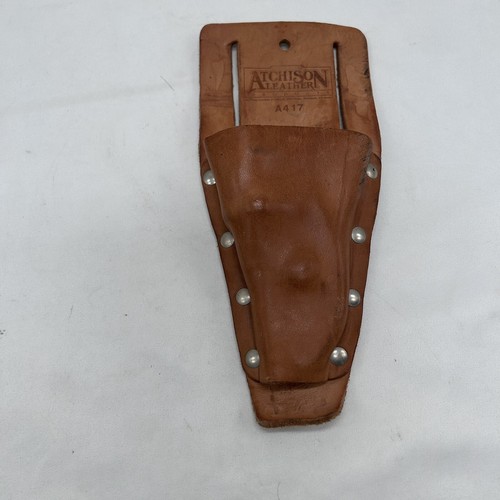 VTG ATCHISON LEATHER A417 Multi Purpose Pouch Genuine Top Grain Leather Holster - Picture 7 of 9