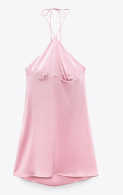 strapless open back dress Zara High Quality Satin Bridesmaid Dress