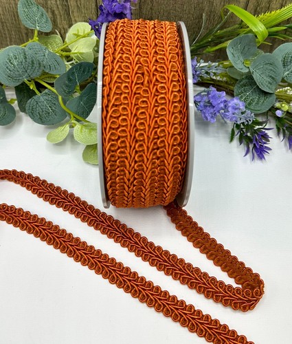 15mm scrolled gimp braid trim upholstery costume dress lampshade bag PER METRE - Picture 24 of 50