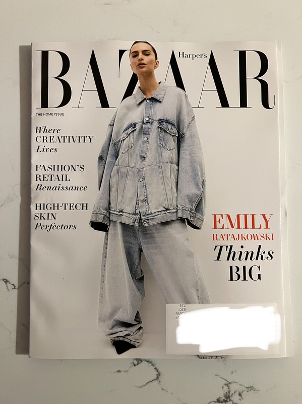 Harper's Bazaar Magazine November 2022 Emily Ratajkowski Thinks Big BRAND NEW!