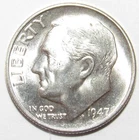 1947 S Roosevelt Dime CH BU (Q119)