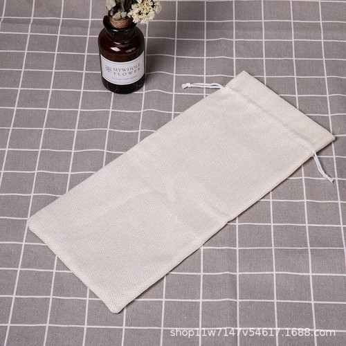 Wine Liquor Bottle Burlap Cotton Bag Multicolor Thanksgiving Christmas Gift Pack - Picture 12 of 29