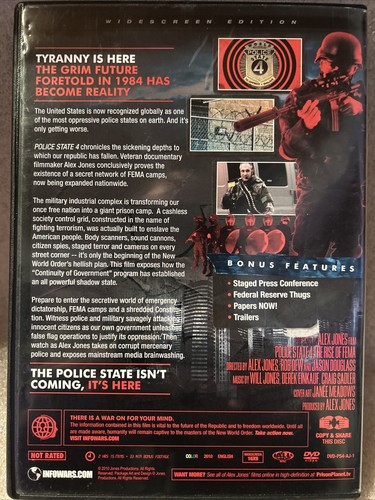 Police State 4: The Rise of Fema (DVD, 2010) Widescreen Alex Jones - 第 2/3 張圖片