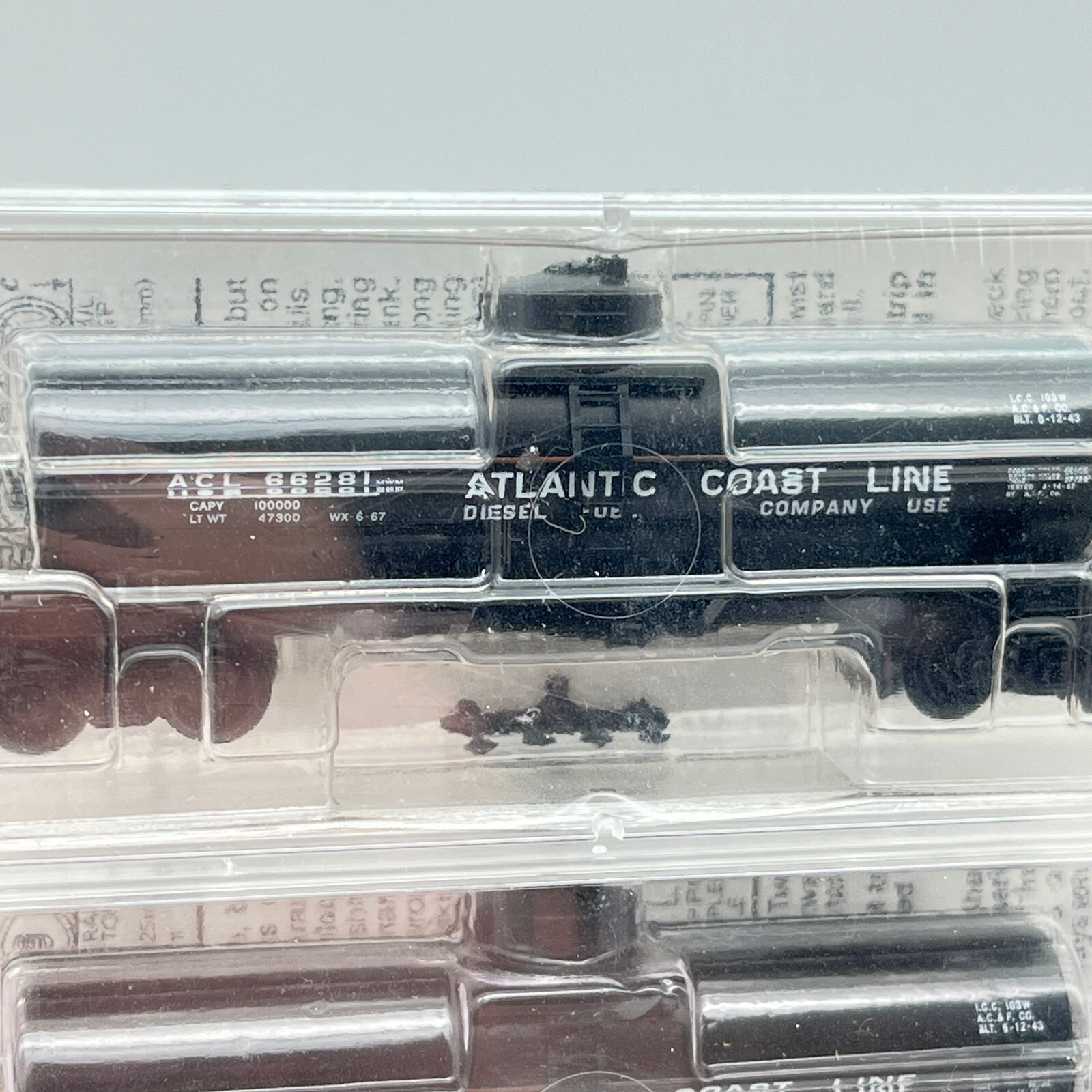 Raleigh Rails MTL N Scale Atlantic Coast Line Single Dome Tank Car 3 pc ...