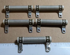 Lot of 5 NOS 2.25K Ohm .5w Wire-Wound Resistor on Ceramic Form