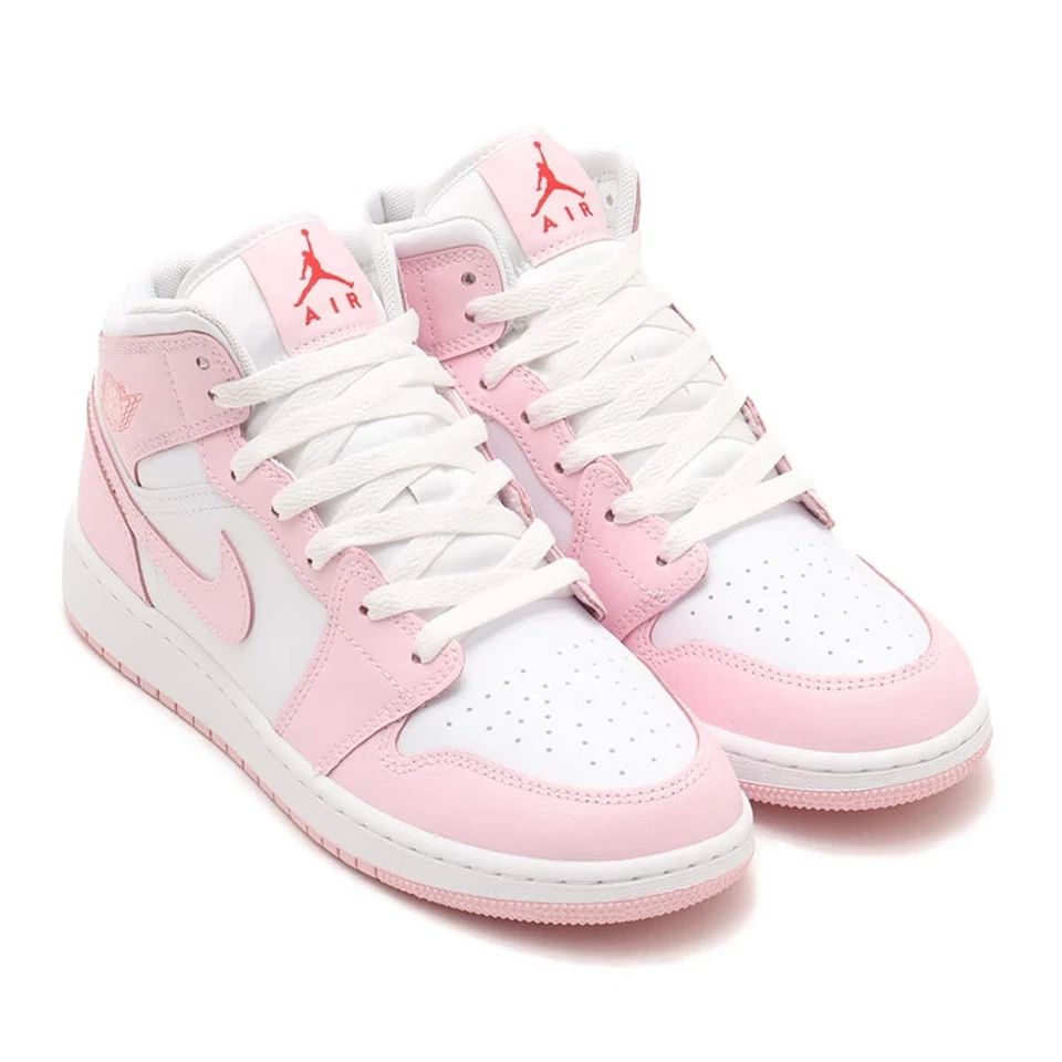 Nike Air Jordan 1 Espuma Rosa Medio Día de San Valentín DQ8423-608 GS y Mujer Talla Nuevo Foto 3 de 4