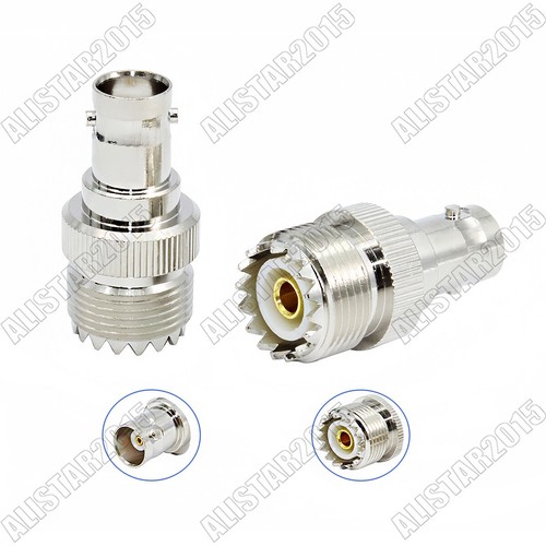 Adaptador RF conector conector macho BNC RP-BNC a SMA RP-SMA UHF PL-259 SO-239 2 piezas - Imagen 11 de 17