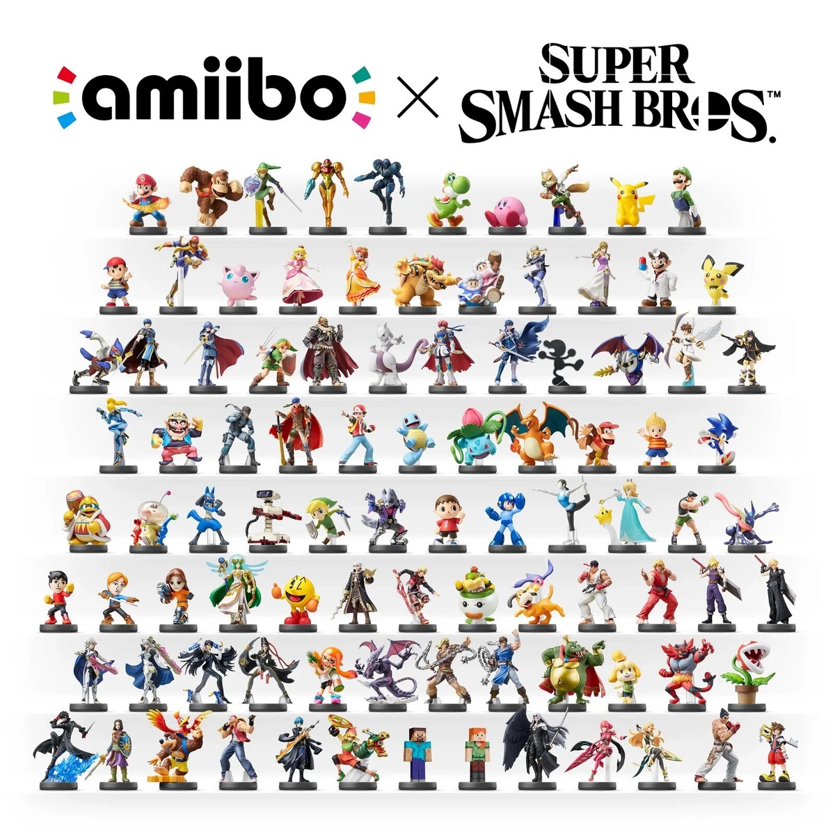 Smash Bros Amiibo Complete Set NEW in Box US Vers. - with