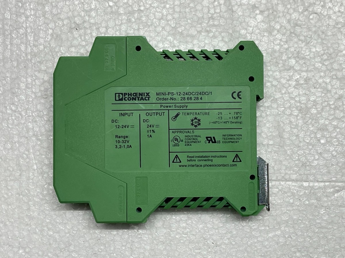 Phoenix Contact MINI-PS-12-24DC/24DC/1 Power Supply 2866284