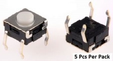 Omron Plunger Tactile Switch, SPST-NO 50 mA @ 24 V dc 0.9mm - B3W1000
