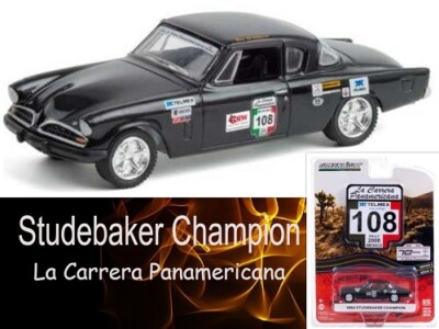 STUDEBAKER CHAMPION #108 La Carrera Panamericana 1:64 Greenlight Limitiert NEU