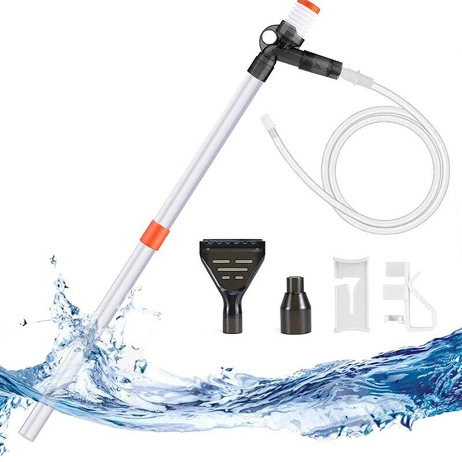 Pump Gravel Water Cleaning Kit Vacuum Cleaner Aquarium Fish Tank Siphon