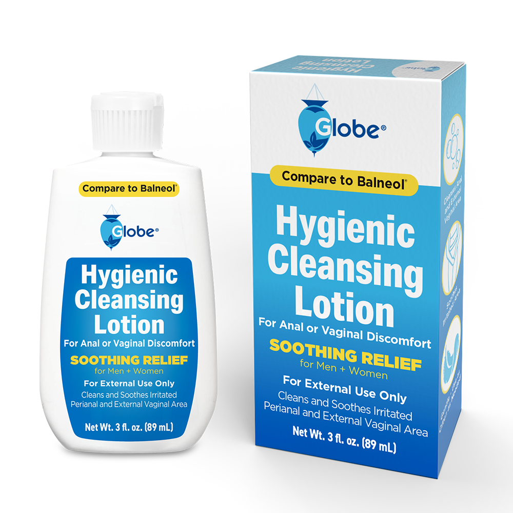 Globe Hygienic Cleansing Lotion for Men and Women, Discomfort