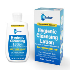 Globe Hygienic Cleansing Lotion for Men and Women, Discomfort, Pain Itch Relief