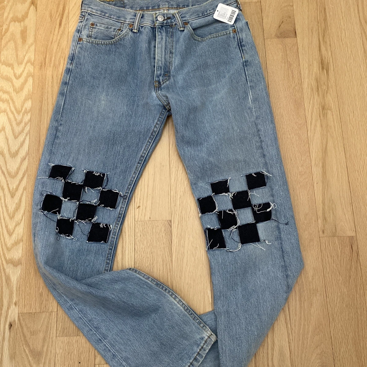 NWT Urban Renewal Recycled Levi s Checkerboard Jean L eBay