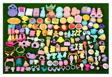 Random Small Accessories lot 25pcs for Littlest Pet Shop Toy Pets Doll Kids Gift