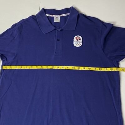 Adidas Team Great Britain Polo Shirt Men Size Large Olympics