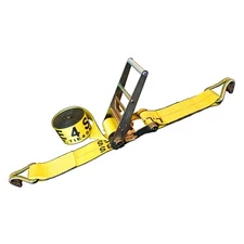 1 Pack Heavy Duty 3" x 30' Ratchet Tie Down Strap w/J Hook WLL 5400 LBS YELLOW