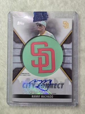 2023 Topps Manny Machado City Connect Commemorative Patch Auto 07/25 Padres JG10