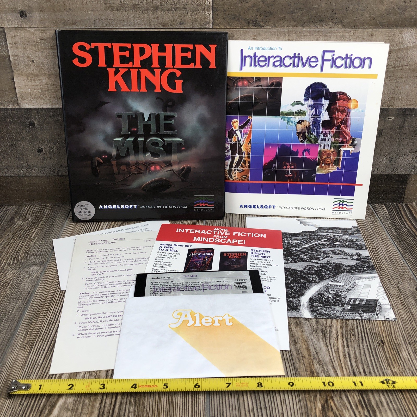 1985 Stephen King The Mist Angelsoft Apple II Computer Game