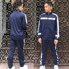Men s Fila Navy White Casual Tracksuits Outfits Sets NWT