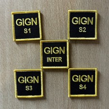 Ecussons / Patch Gendarmerie nationale GIGN lot de 5 FI  S1/S2/S3/S4/INTER