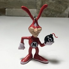 Domino’s Pizza “Avoid the Noid” Keychain Figure 1987 Noid with Bomb