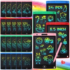 24 Pieces LCD Writing Doodle Board 8.5 Inch Colorful Reusable Screen Board Pa...
