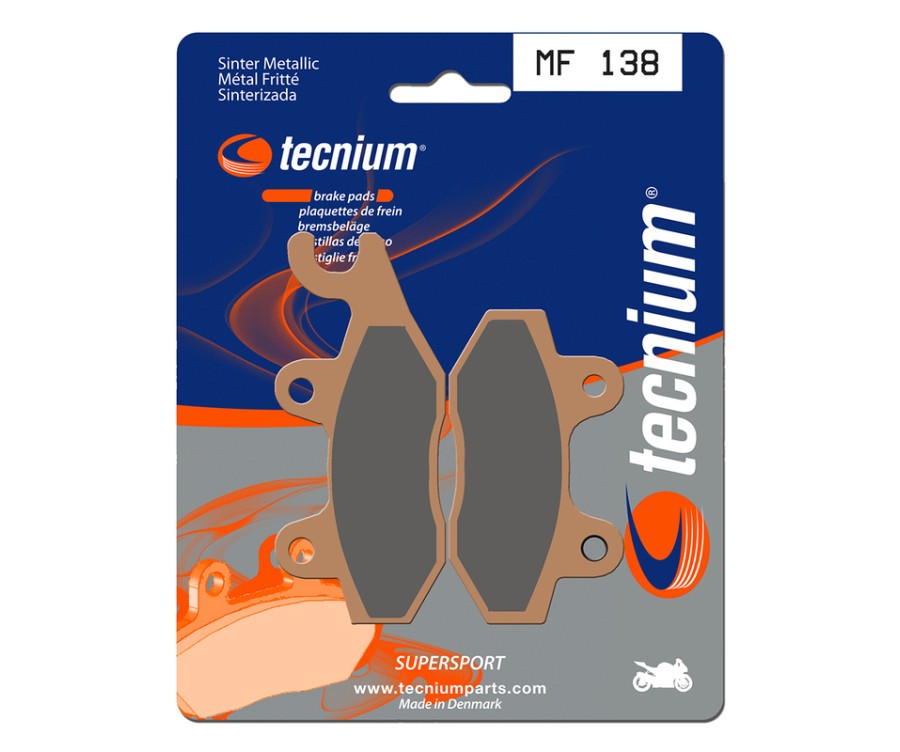Plaquettes de frein TECNIUM métal fritté MF138 endurance thermique