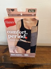 NWT Hanes 3 Pack Comfort Period Underwear Boxer Briefs Size 8/XL