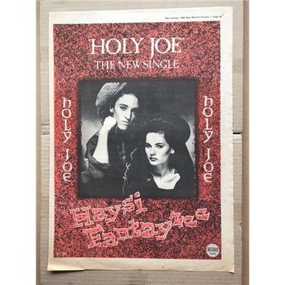 HAYSI FANTAYZEE HOLY JOE POSTER SIZED original music press advert from 1982 - pr
