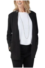 Attitudes by Renee Women's Solution Utilitarian Blazer Black