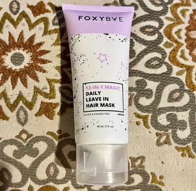 FOXYBAE 12-in-1 Daily Leave In Hair Mask Travel Size NWOB & Sealed 1 Fl Oz