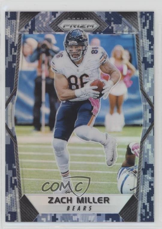2017 Panini Prizm Camo Prizm 24/25 Zach Miller #143 0nr3