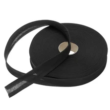 1 Inch Single Fold Bias Tape Polyester for Sewing(Black 50 Yards)