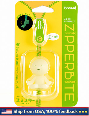 BRAND NEW & GENUINE Smiski Zipper Bite  ZipperBite - Meditating Glow in the Dark