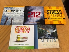 LOT OF 5 BOOKS: 10 Kidmandments / Stress is a