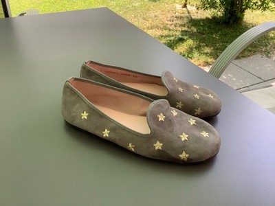 pretty ballet flats grey 34 only worn once in the house