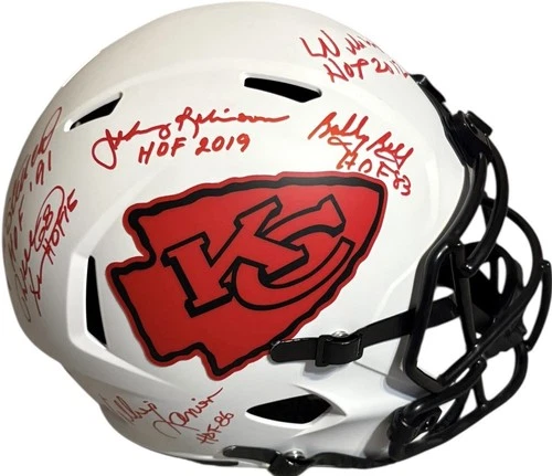 Kansas City Chiefs Hall Of Famers Signed Fullsize Helmet JSA Willie Lanier