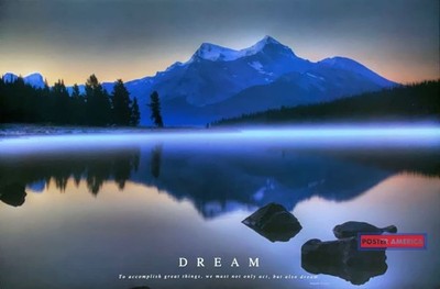664572 Dream With Inspirational Quote By Anatole France Scenic Poster